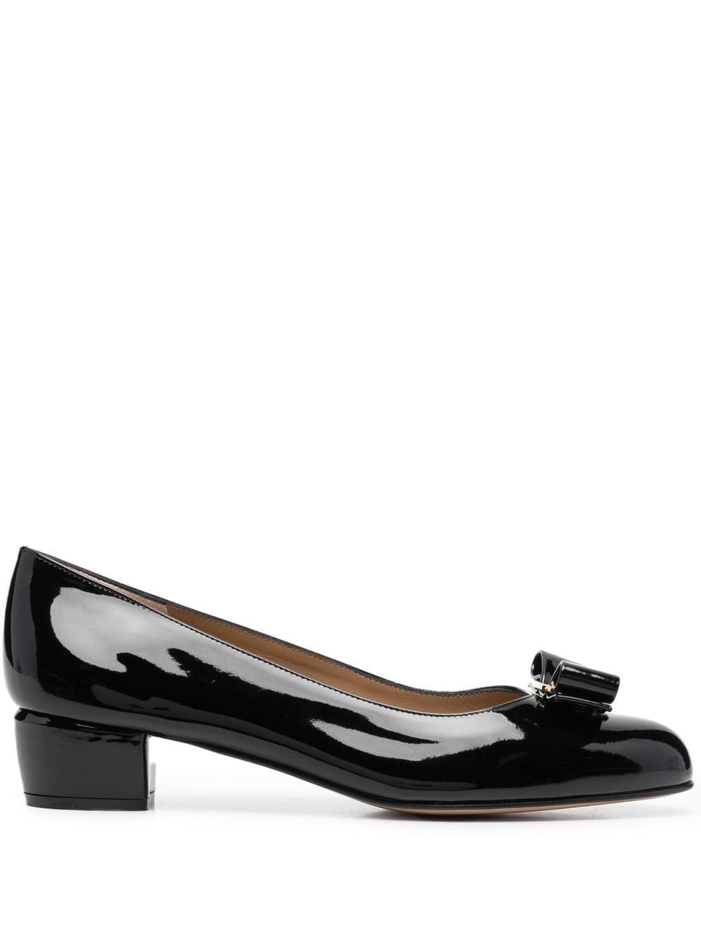 Ferragamo Vara Patent Leather Pumps