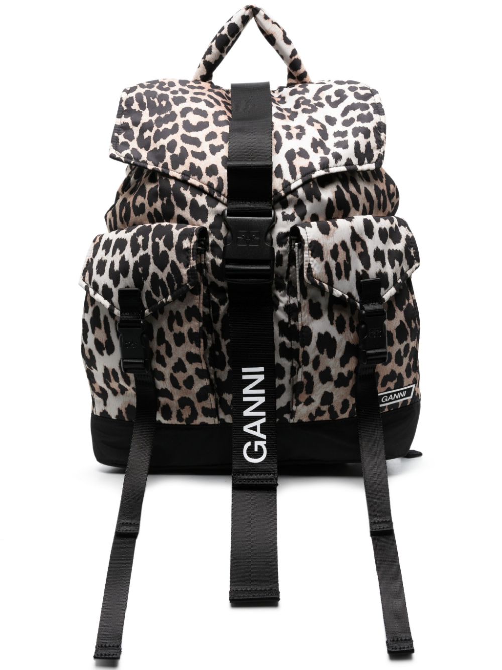 GANNI Leopard Backpack