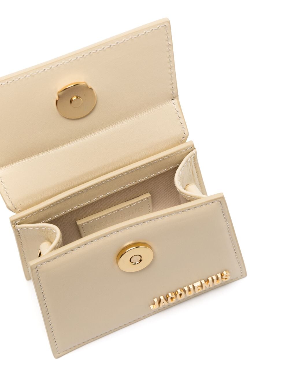 JACQUEMUS Le Chiquito Leather Mini Bag Ivory