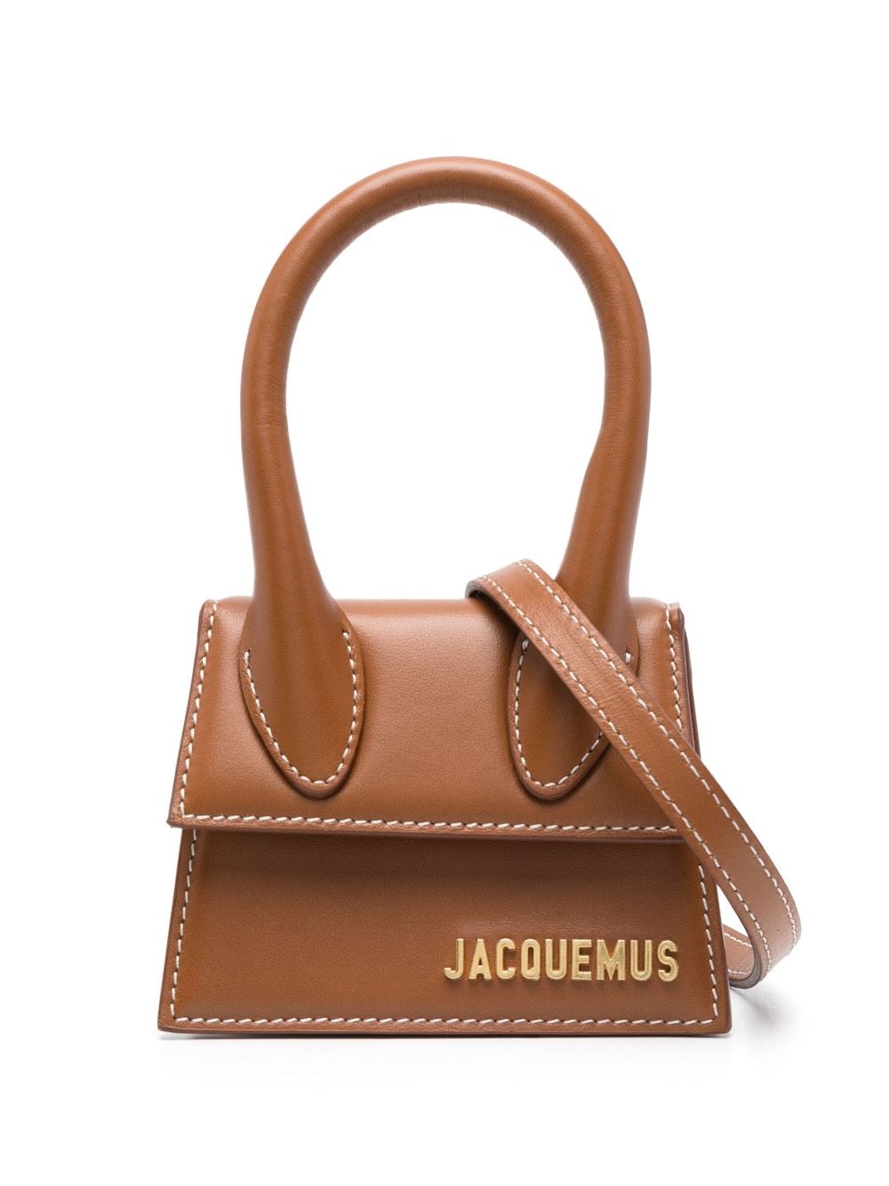 JACQUEMUS Mini Le Chiquito Tote Bag Brown