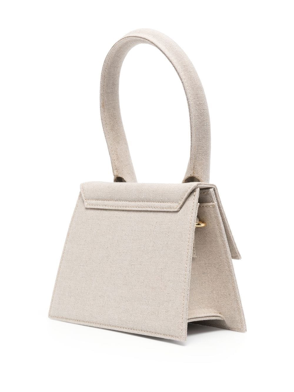 JACQUEMUS Le Chiquito Moyen Canvas Tote Bag Grey