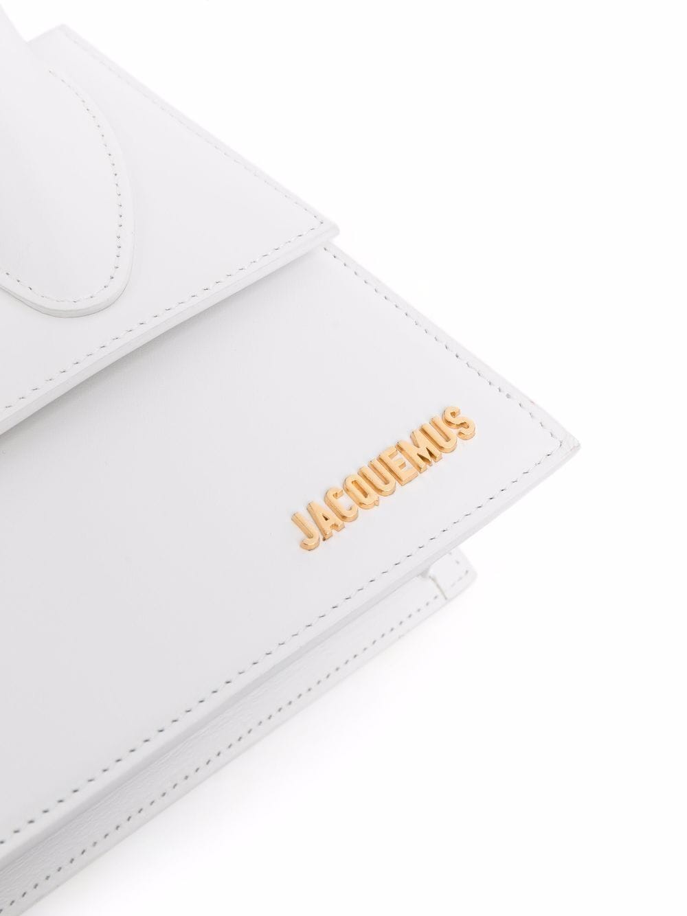 JACQUEMUS  Le Grand Chiquito Leather Tote Bag White