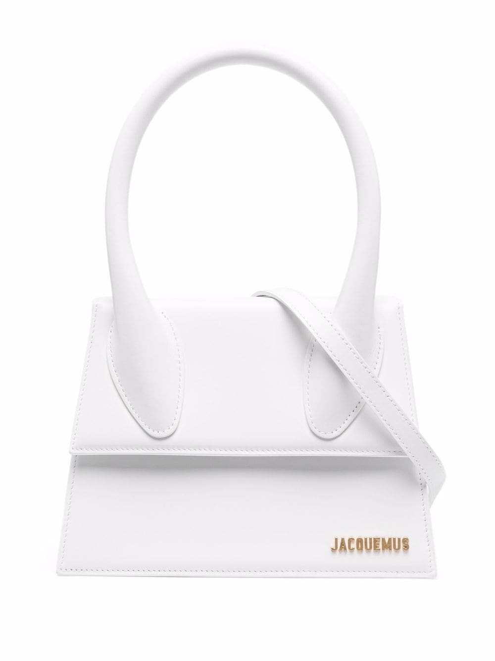 JACQUEMUS  Le Grand Chiquito Leather Tote Bag White