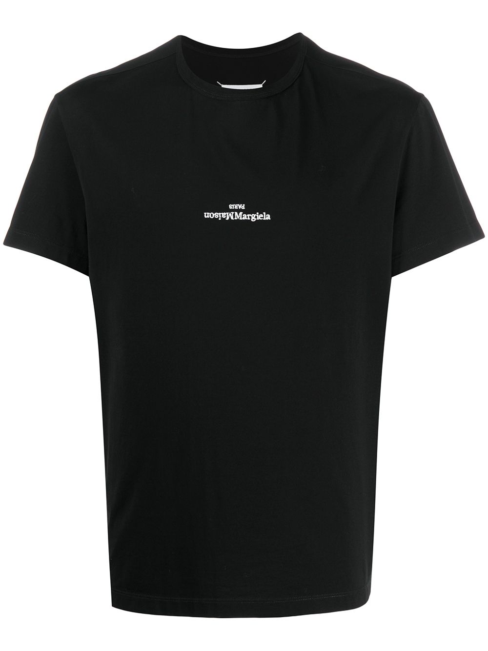 Maison Margiela Logo Cotton T-Shirt Black