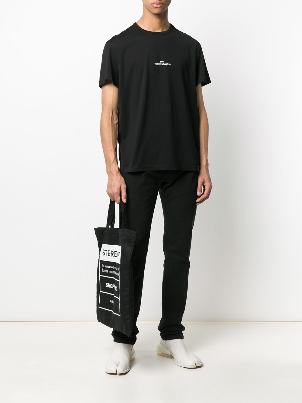 Maison Margiela Logo Cotton T-Shirt Black