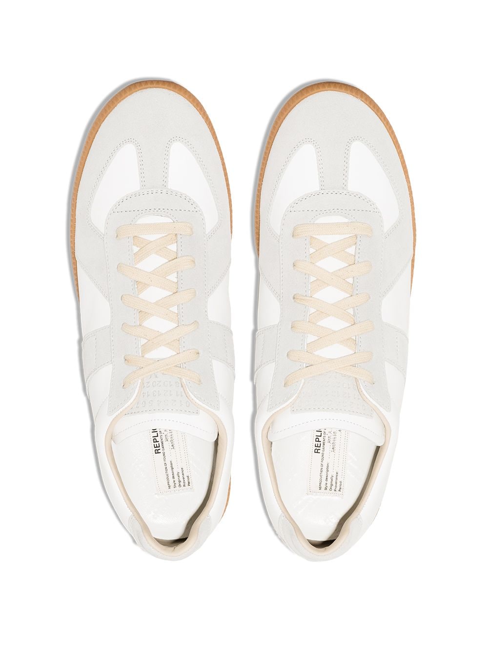 Maison Margiela Replica Leather Sneakers White