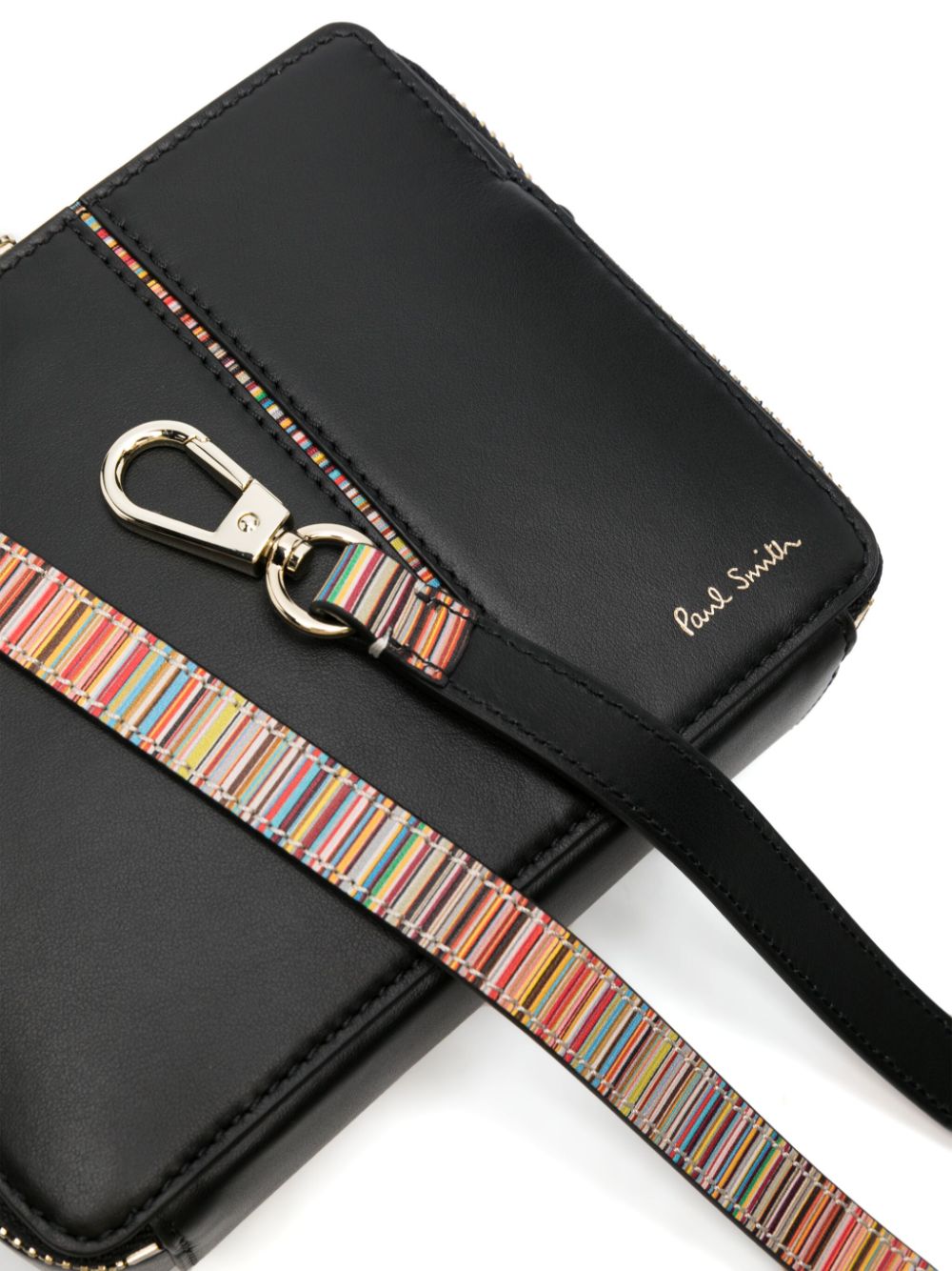 Paul Smith Signature Stripe Crossbody Bag Black