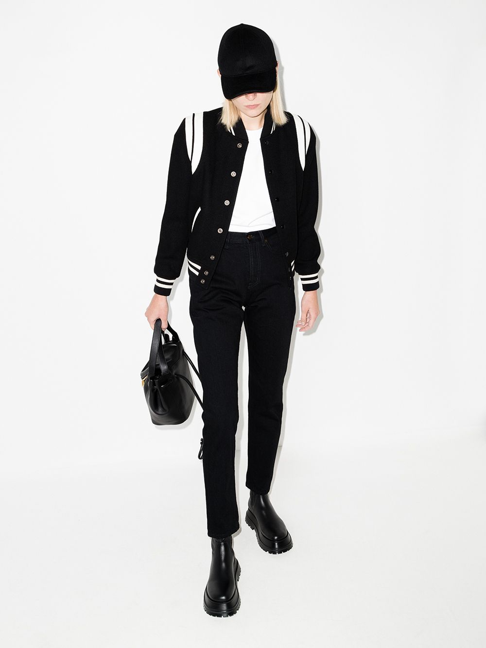 Saint Laurent Wool Varsity Jacket