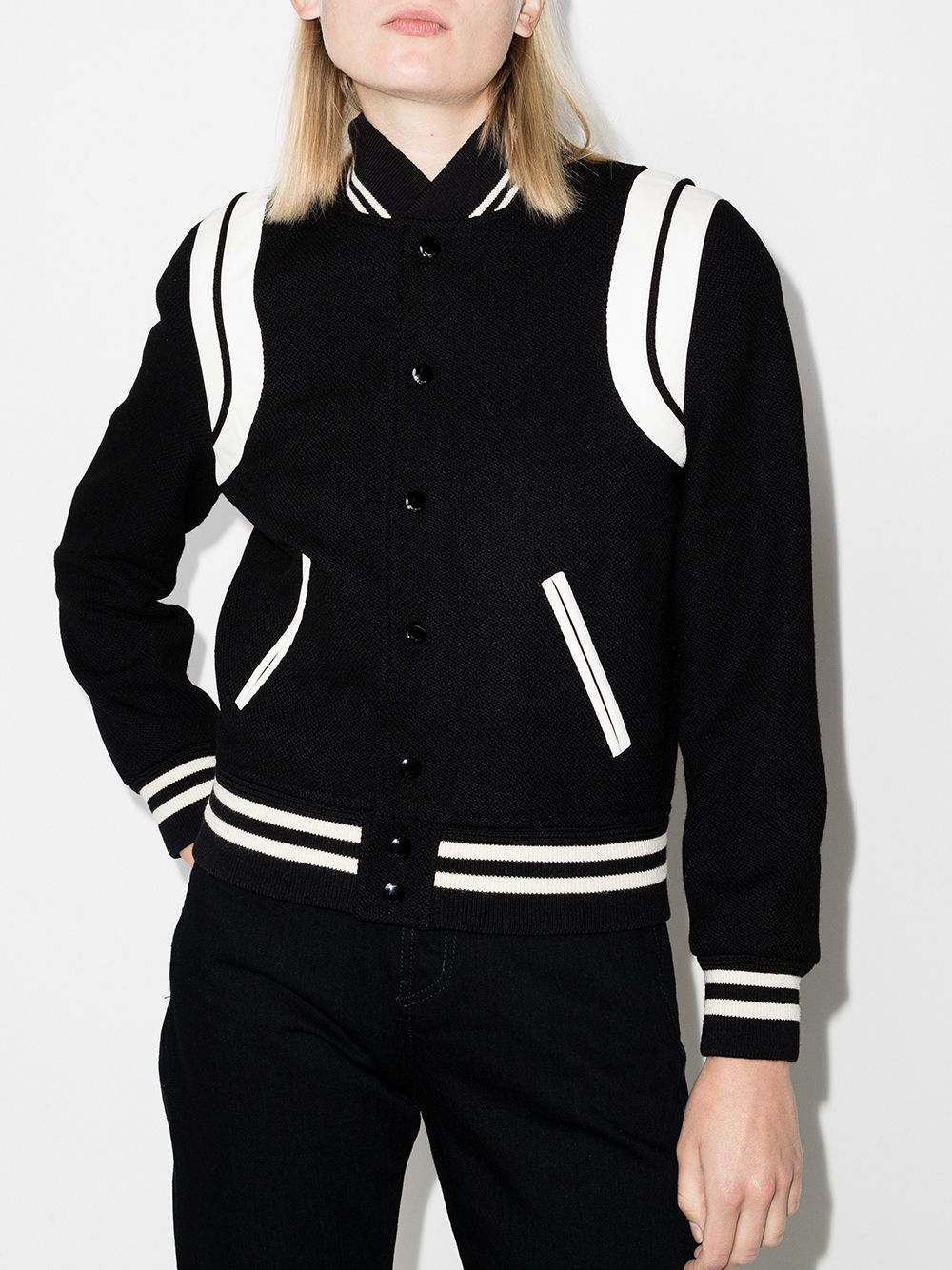 Saint Laurent Wool Varsity Jacket