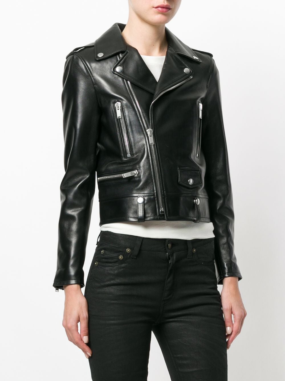 Saint Laurent Leather Biker Jacket