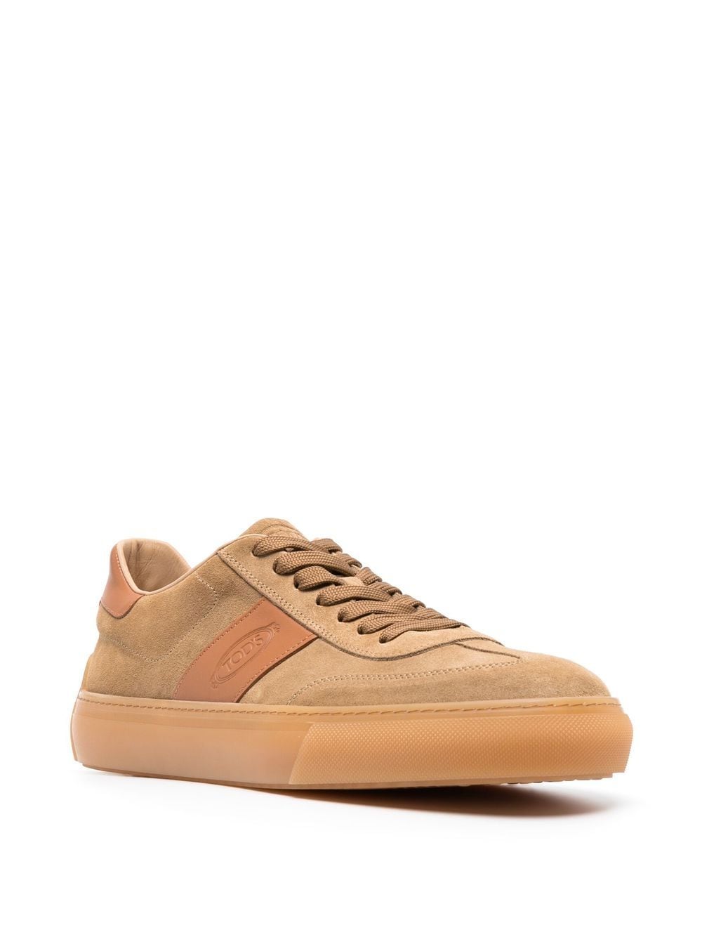 Tod's Suede Low Top Sneakers Beige