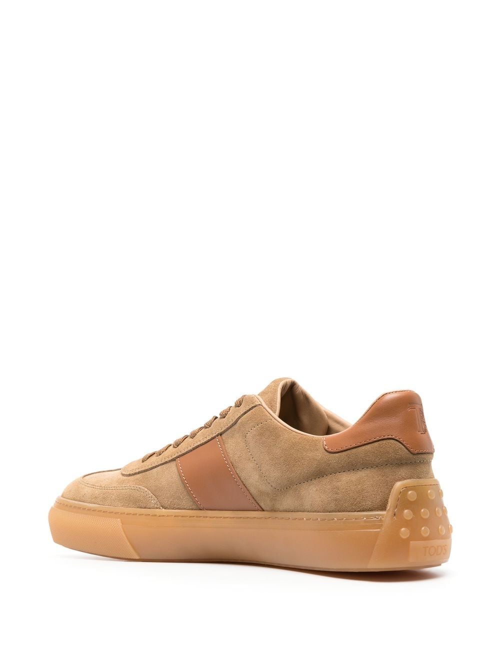 Tod's Suede Low Top Sneakers Beige