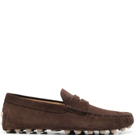 Tod's Suede Loafers In Brown