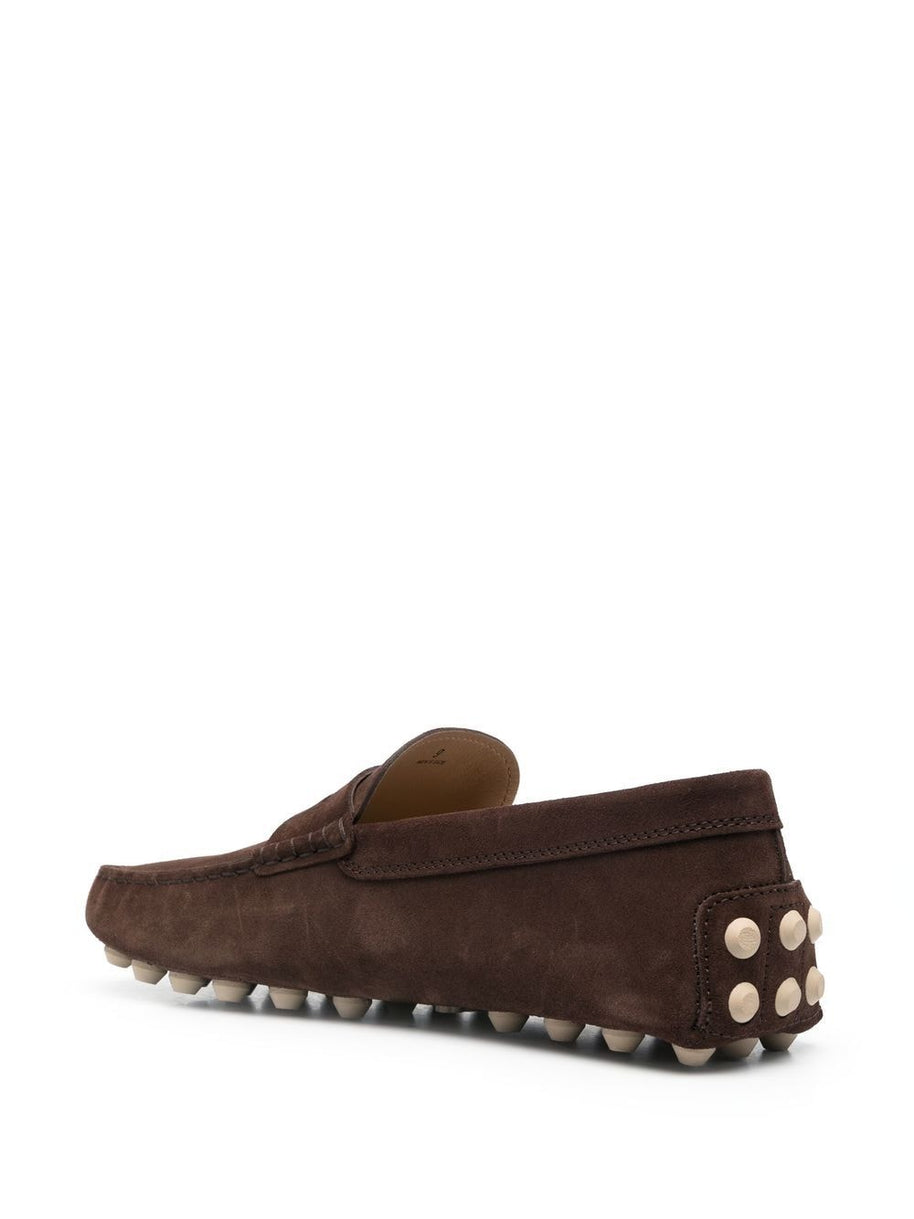 Tod's Suede Loafers In Brown