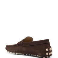Tod's Suede Loafers In Brown