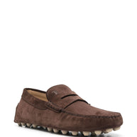 Tod's Suede Loafers In Brown