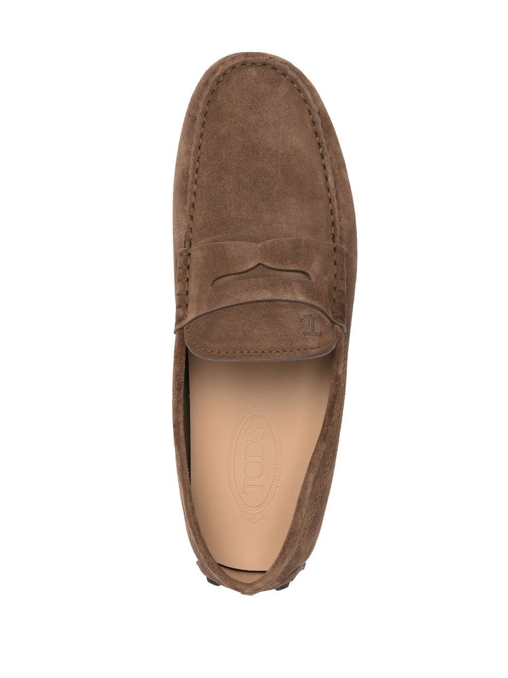 Tod's Brown Suede Leather Loafers