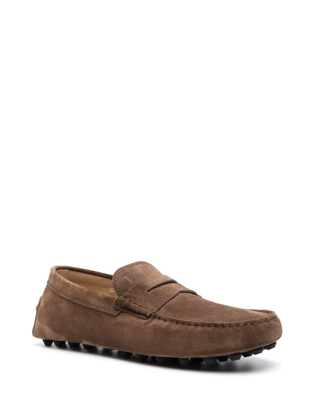 Tod's Brown Suede Leather Loafers