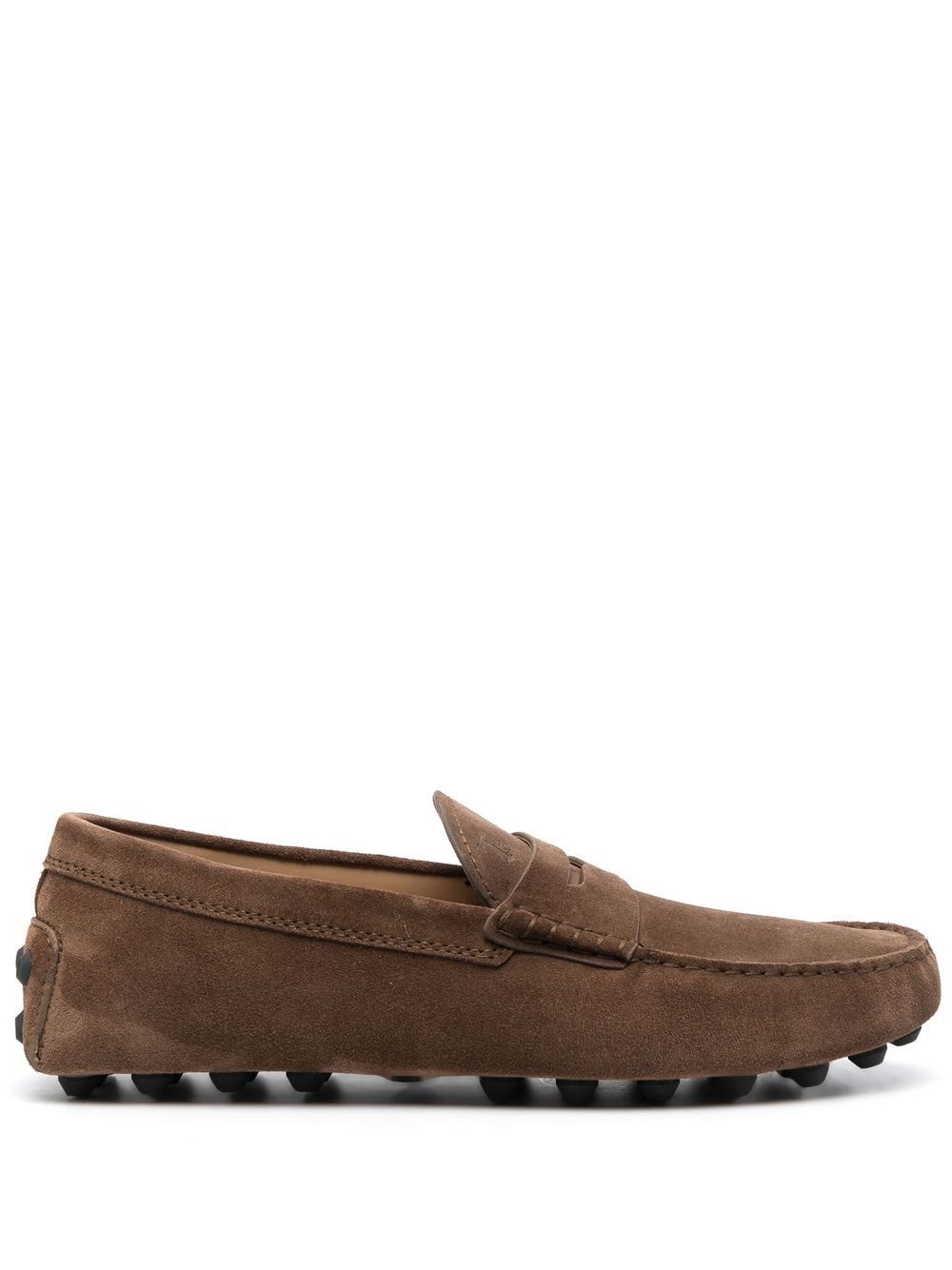 Tod's Brown Suede Leather Loafers