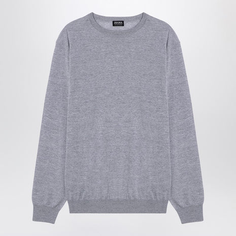 ZEGNA Grey Wool Sweater