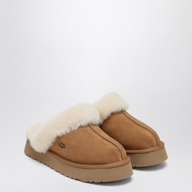 UGG Disquette Chestnut Eather Slip-ons