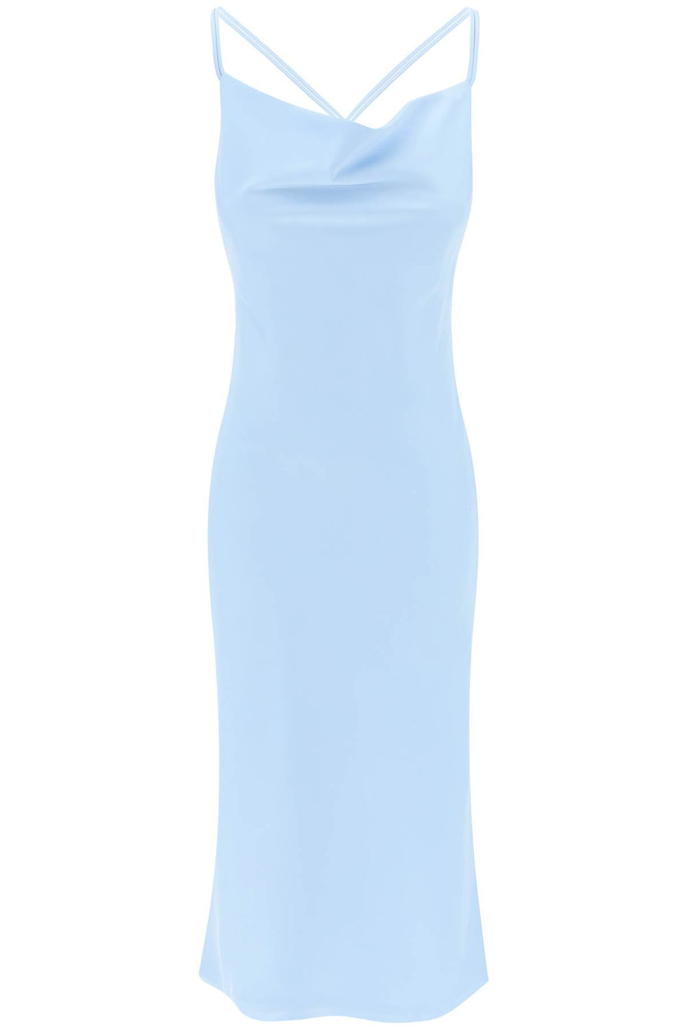 Rotate Satin Midi Slip Dress