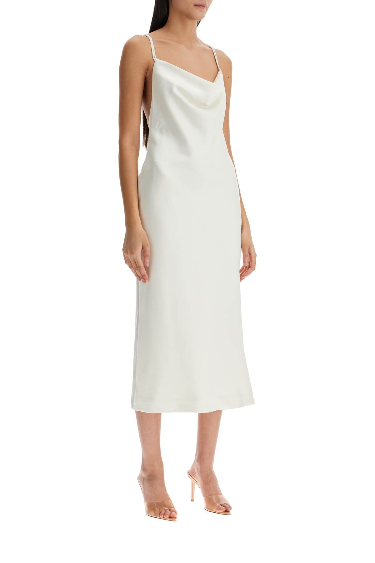 Rotate Satin Midi Slip Dress