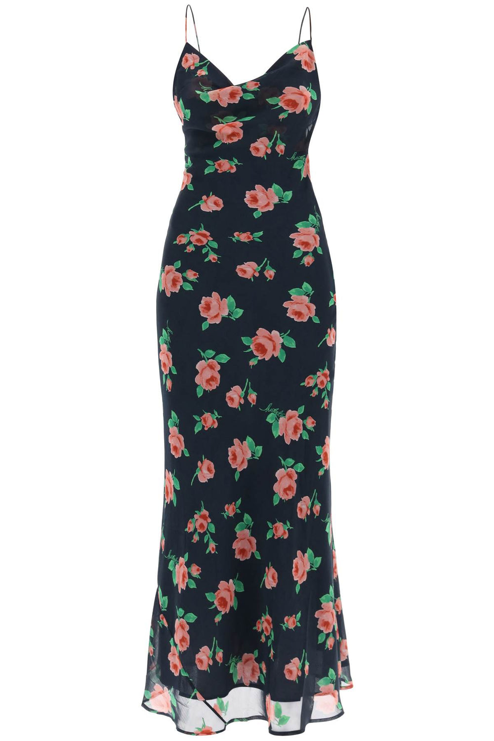 Rotate Floral Chiffon Maxi Dress