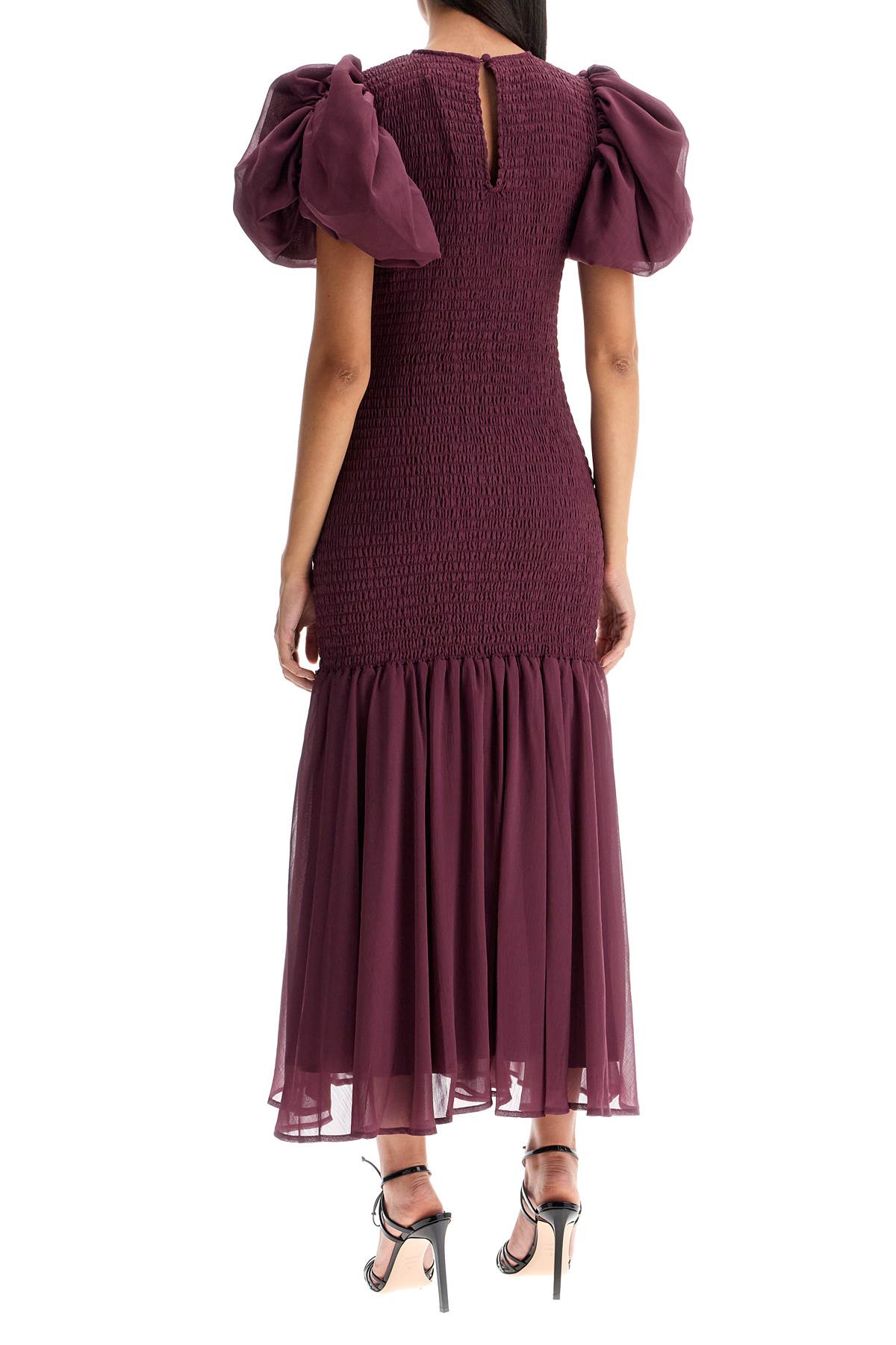 Rotate Chiffon Smocked Midi Dress