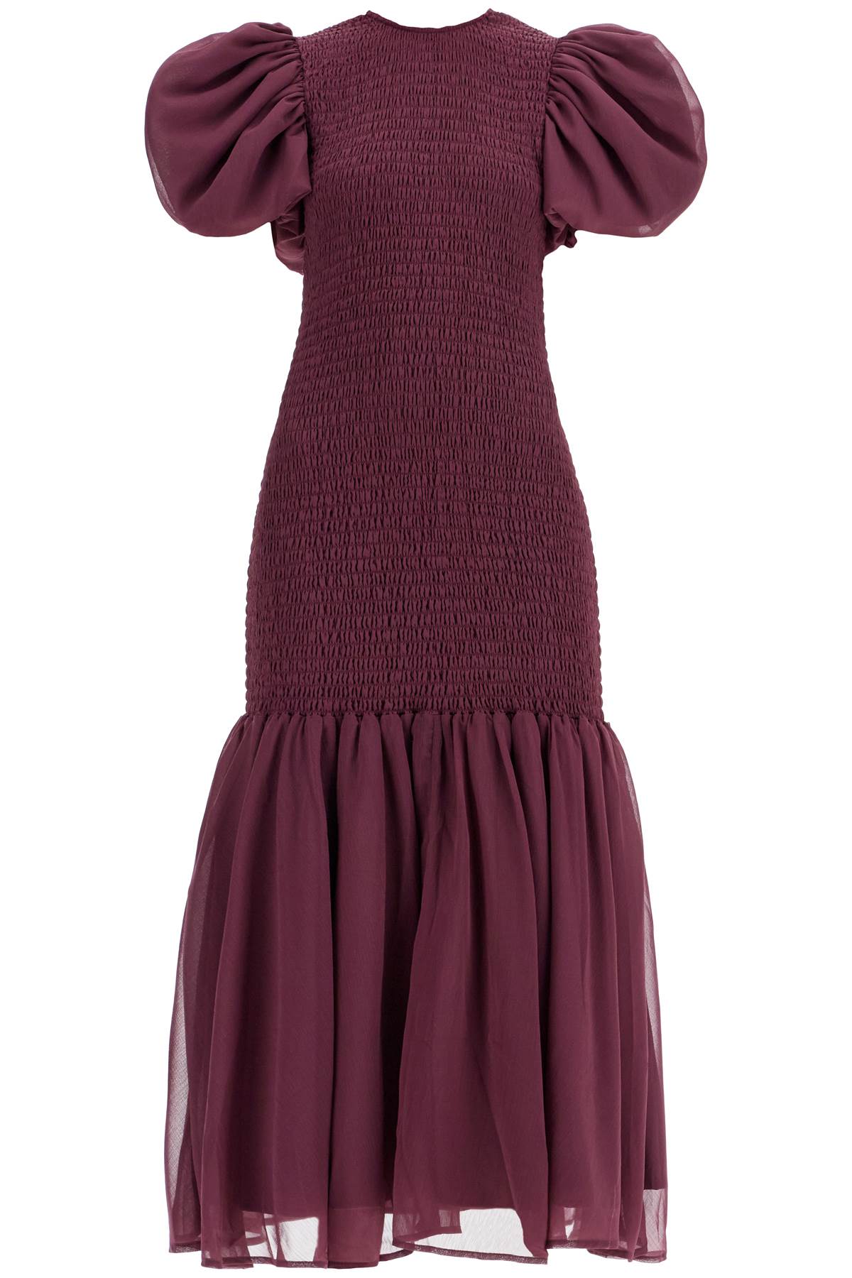 Rotate Chiffon Smocked Midi Dress