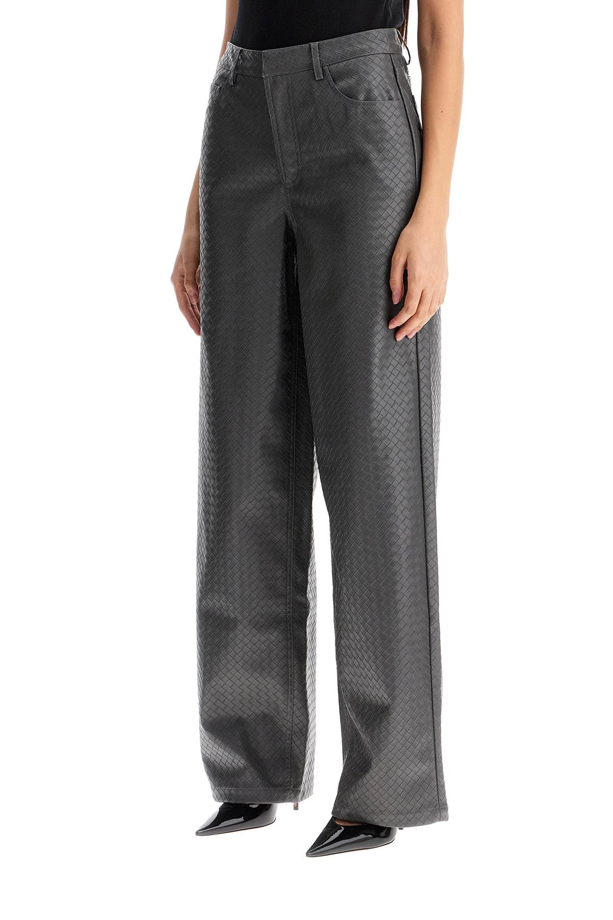 Rotate Faux Leather Wide Leg Pants