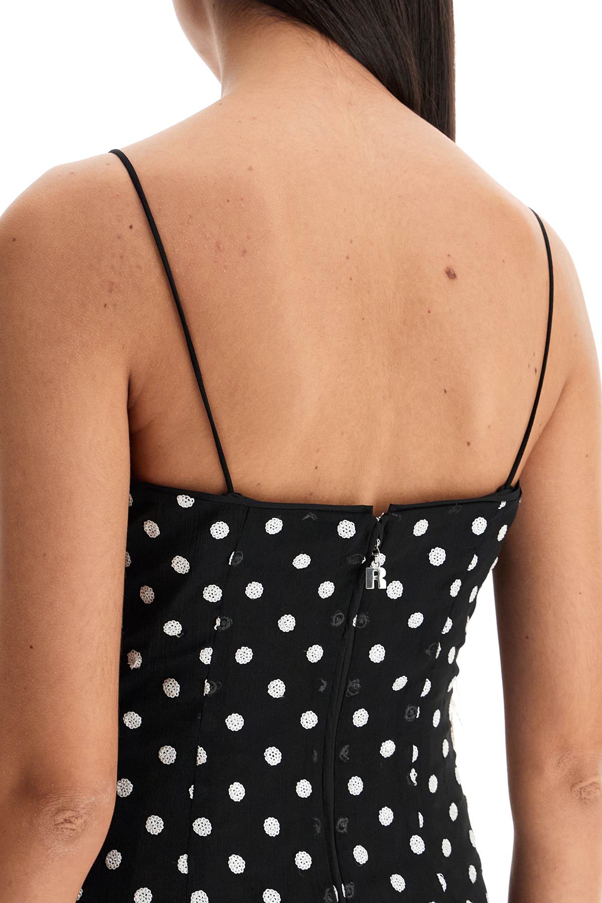 Rotate Sequin Polka Dot Midi Dress