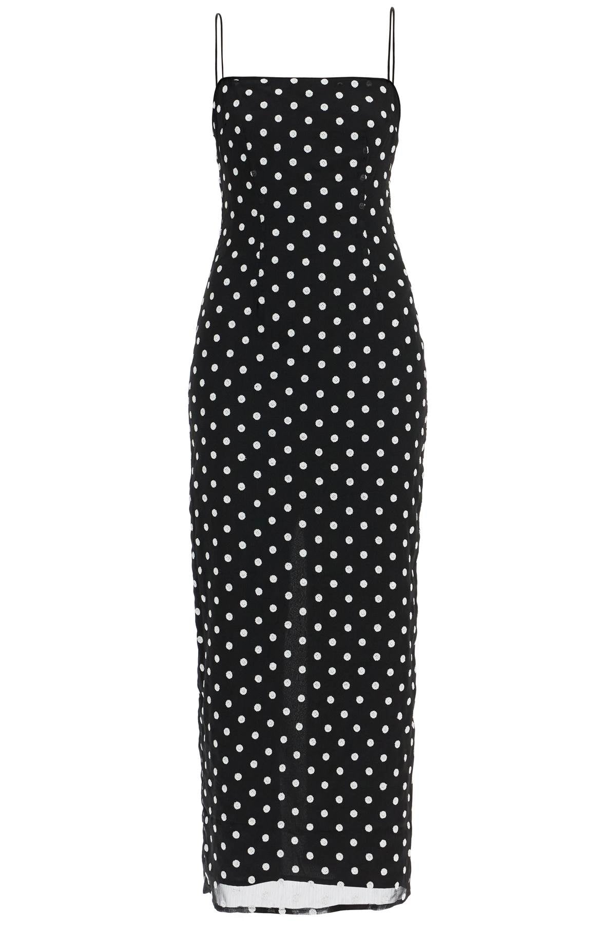 Rotate Sequin Polka Dot Midi Dress