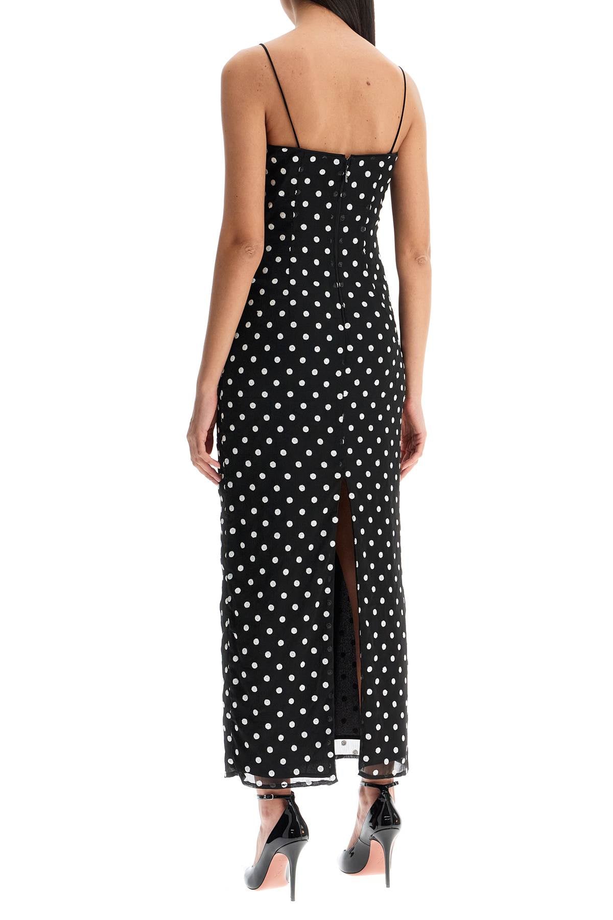 Rotate Sequin Polka Dot Midi Dress