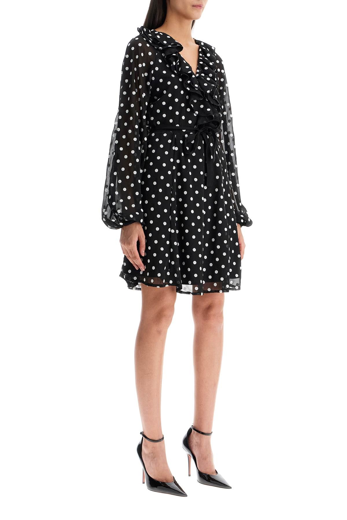 Rotate Sequin Polka Dot Mini Dress