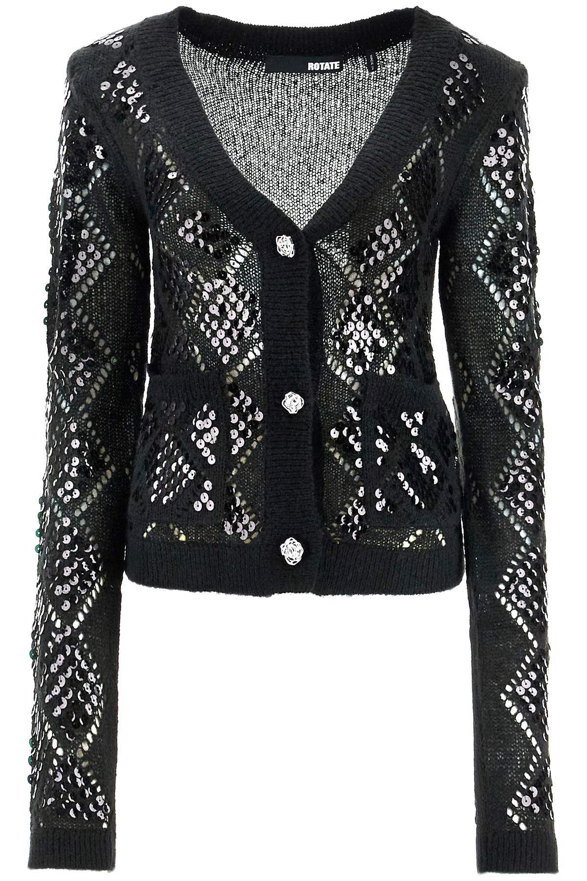 Rotate Sequin Embellished Cardigan