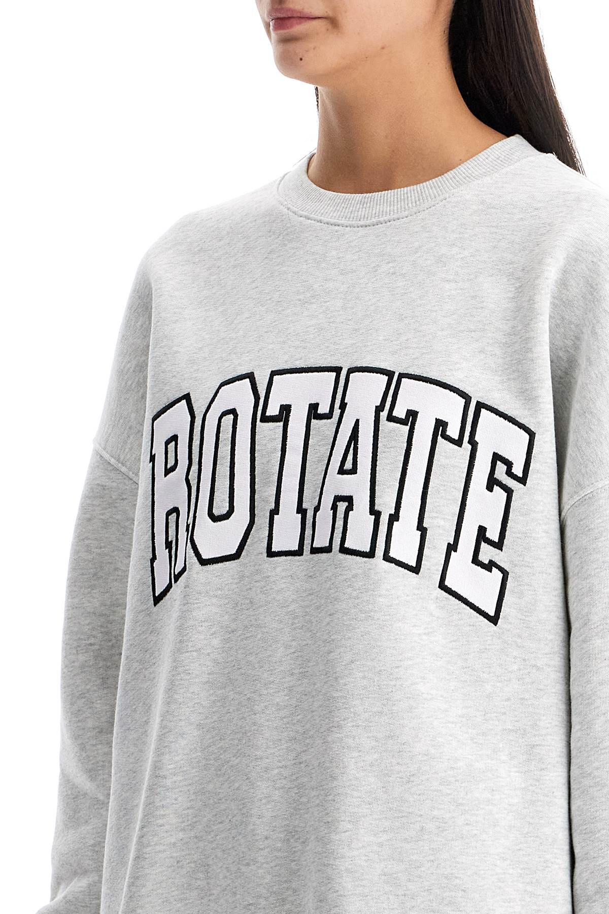 Rotate Oversized Embroidered Logo Sweatshirt