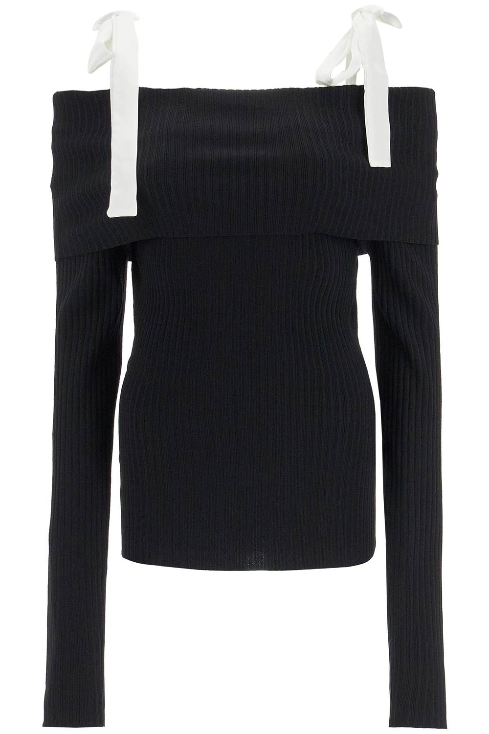 Rotate Long-sleeved Off-Shoulder Top