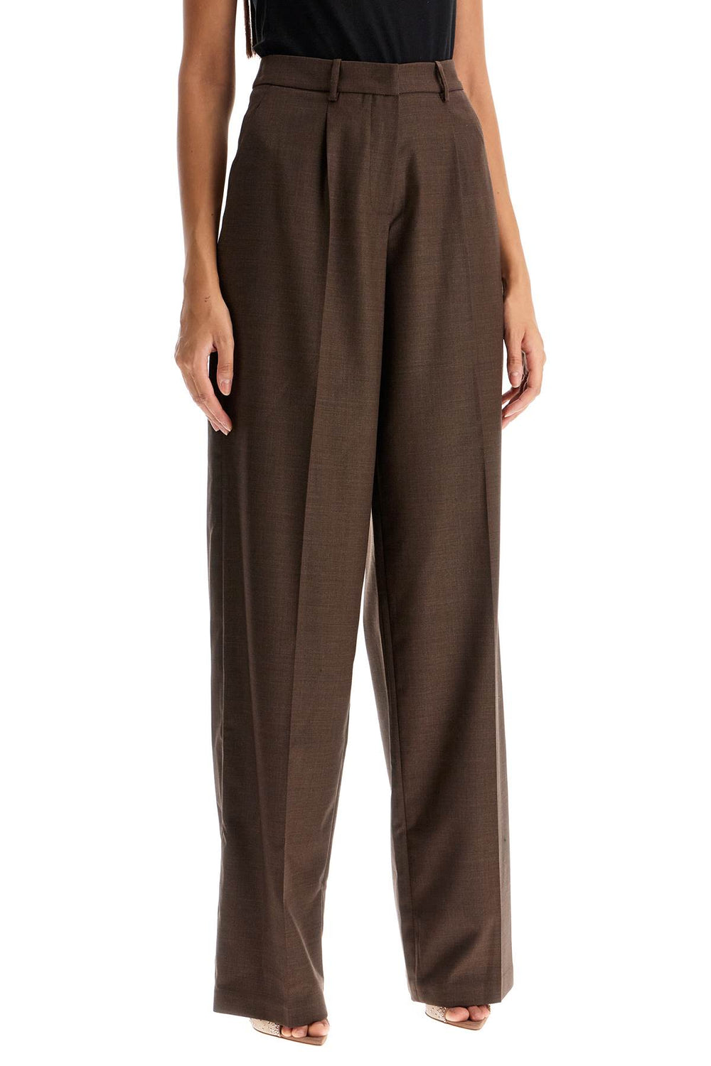 Magda Butrym Stretch Wool Wide Leg Pants