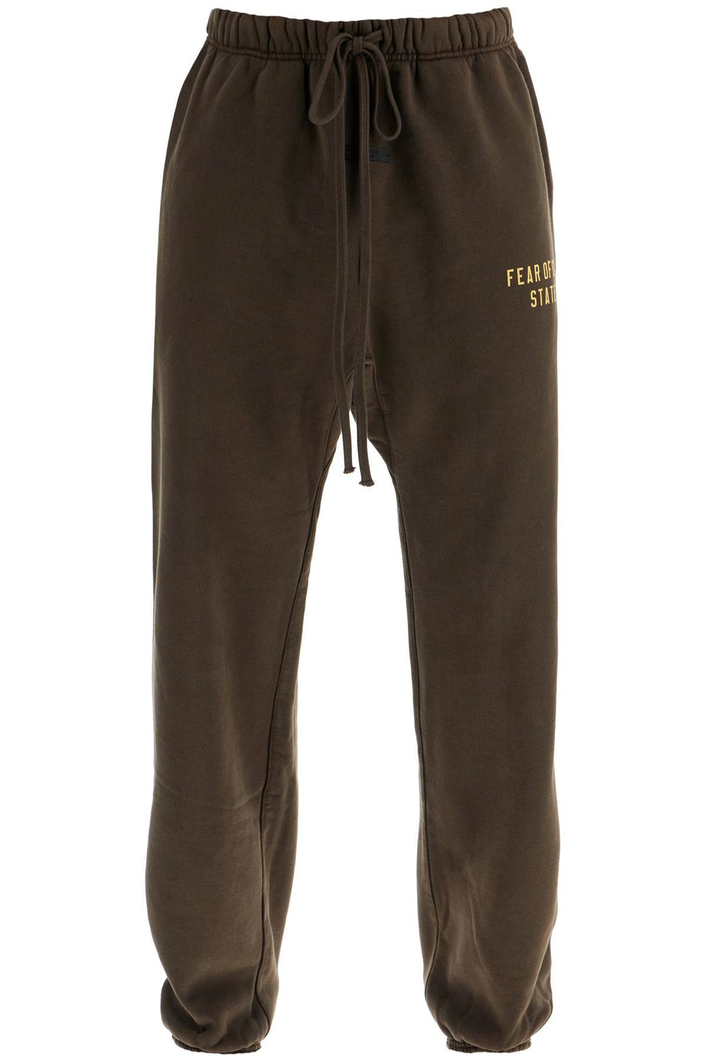 Fear Of God ESSENTIALS Dark Brown Cotton Sweatpants Modern Design