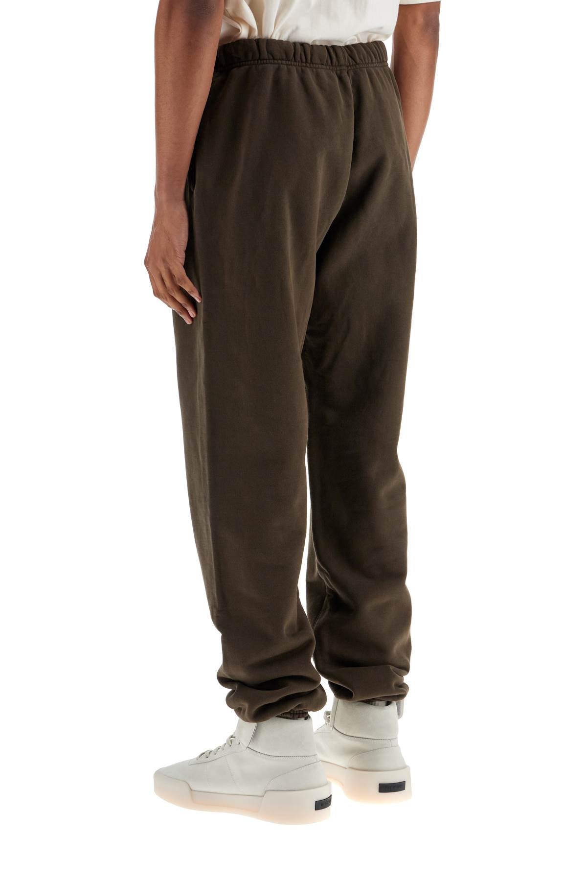 Fear Of God ESSENTIALS Dark Brown Cotton Sweatpants Modern Design