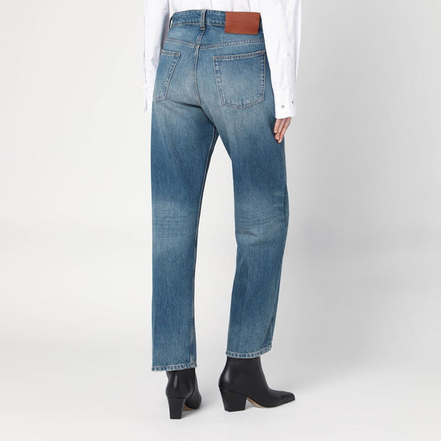Victoria Beckham Bearnie Jeans In Faded Blue