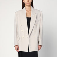 Victoria Beckham Pumice-coloured Double-breasted Jacket