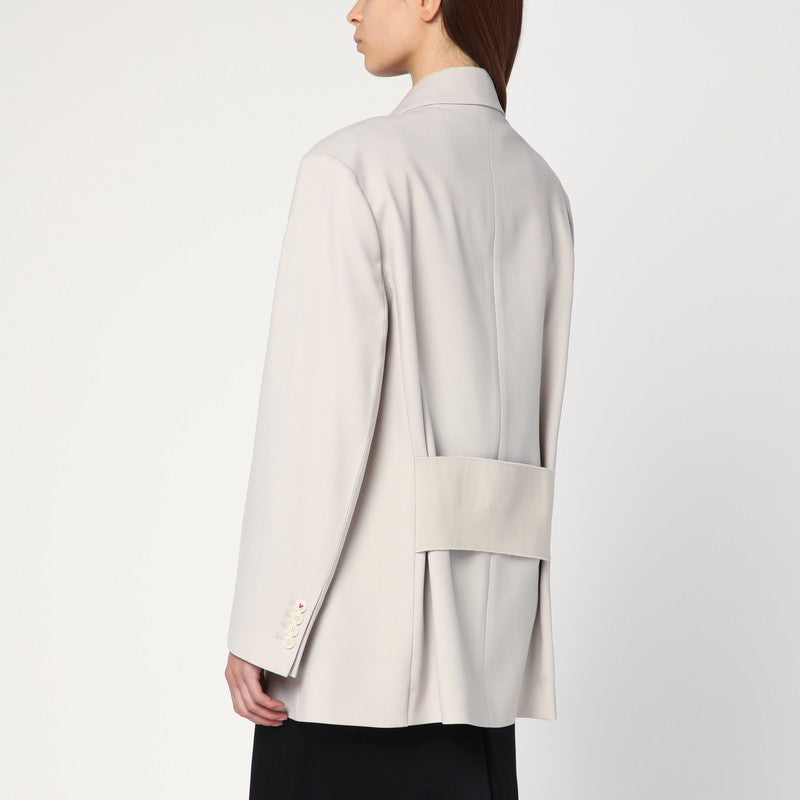 Victoria Beckham Pumice-coloured Double-breasted Jacket