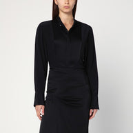 Victoria Beckham Black Silk Shirt