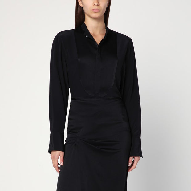 Victoria Beckham Black Silk Shirt