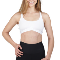 Gianine BAILEY WHITE Activewear Sports Bra