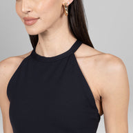 KiraGrace GRACE YOGA HALTER: BLACK