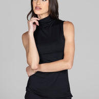 KiraGrace SLEEVELESS TURTLENECK: BLACK