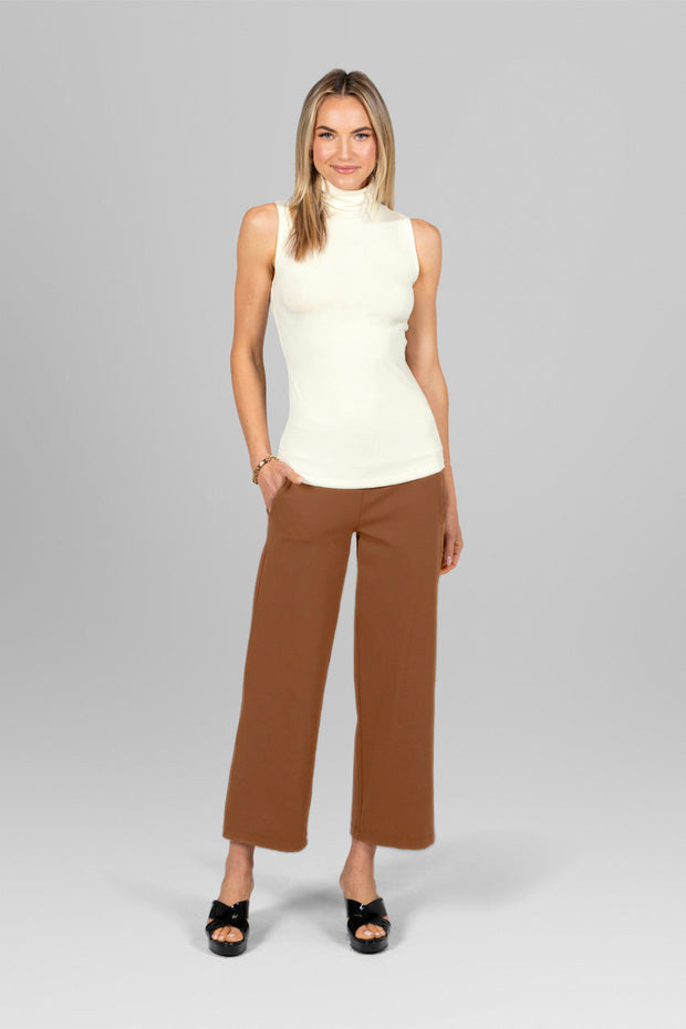 KiraGrace TRAVELER ANKLE PANT: DARK KHAKI
